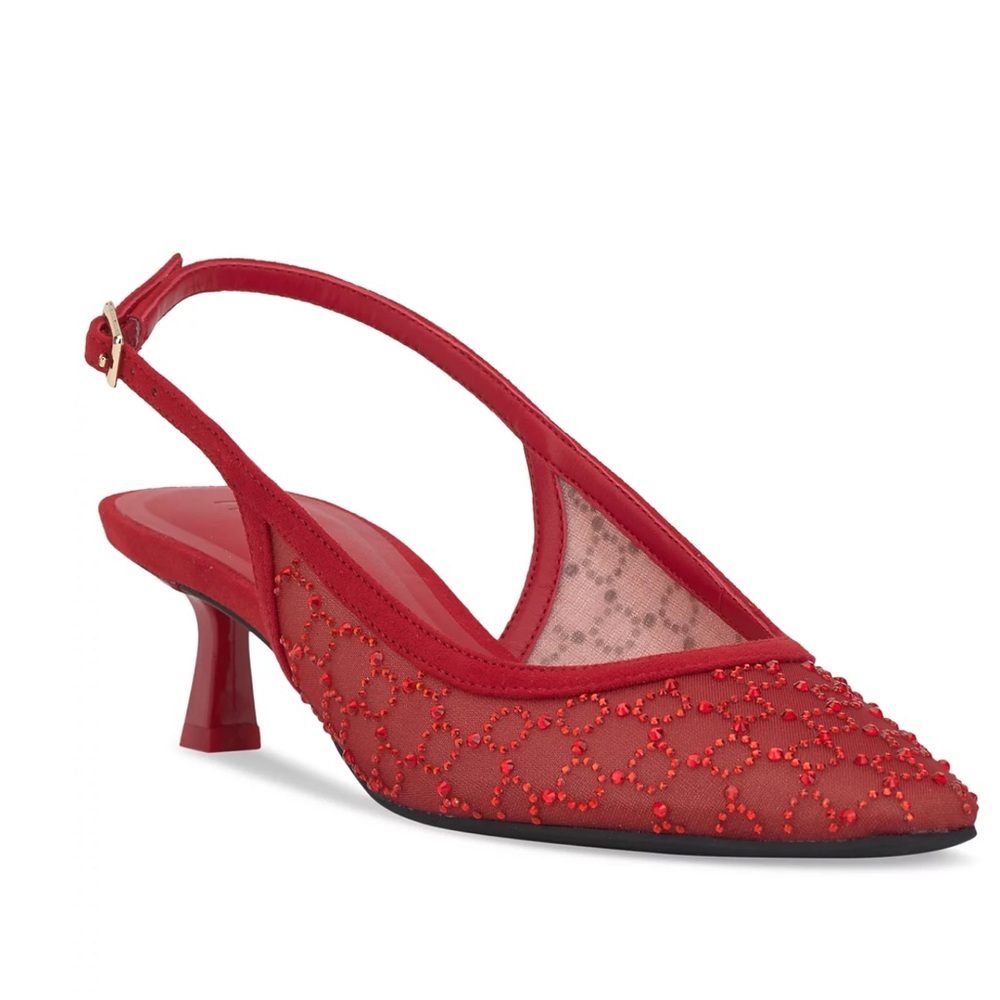 INC Elegant‎ Red Slingback Heels